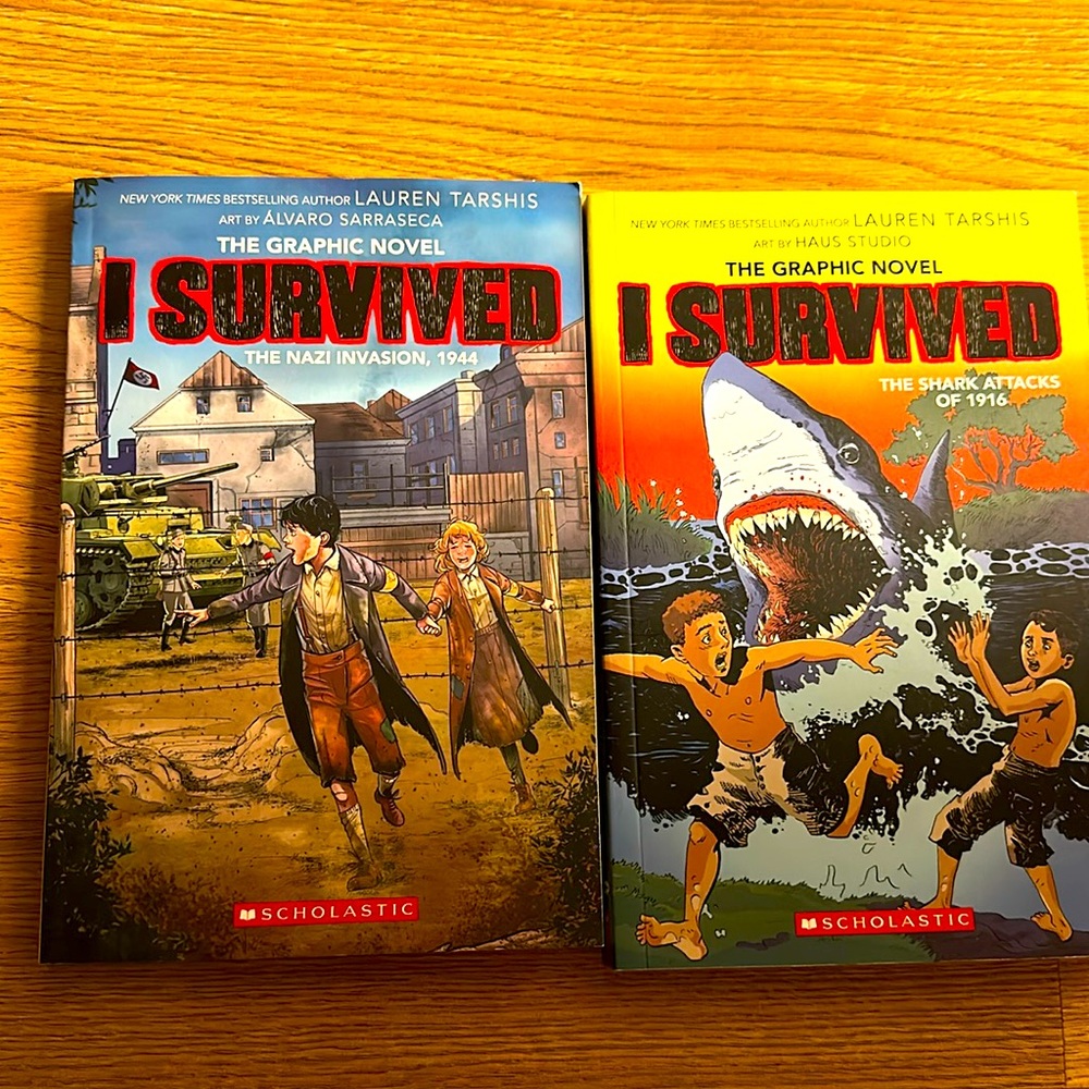 Free with a purchase from my closet: I Survived Books for Kids